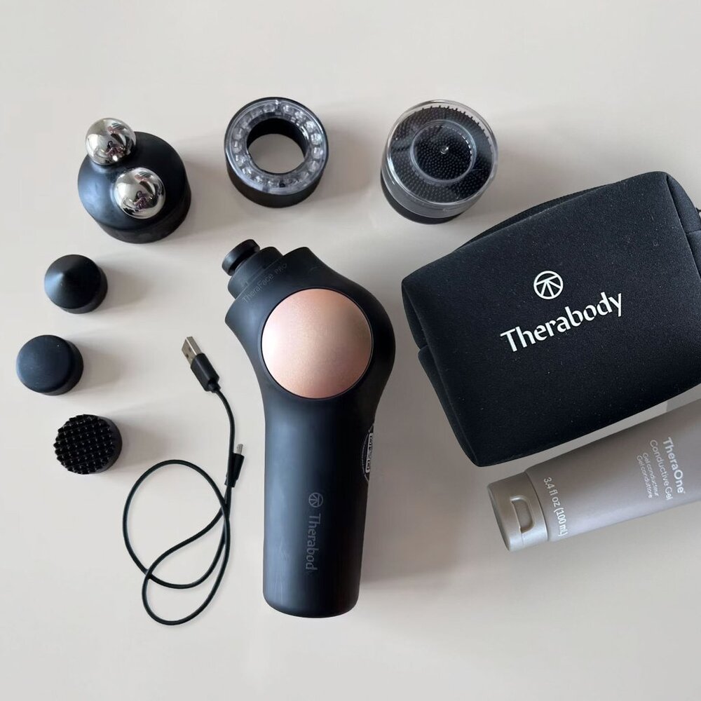 Therabody - TheraFace PRO 6-in-1 Facial Health Device - Black